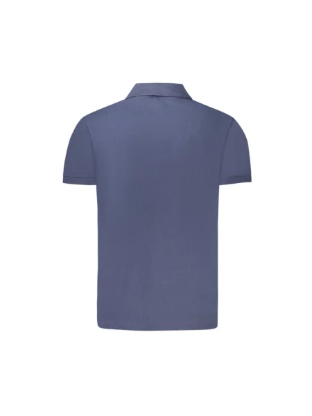 Guess Jeans polo granatowy gładki niebieska