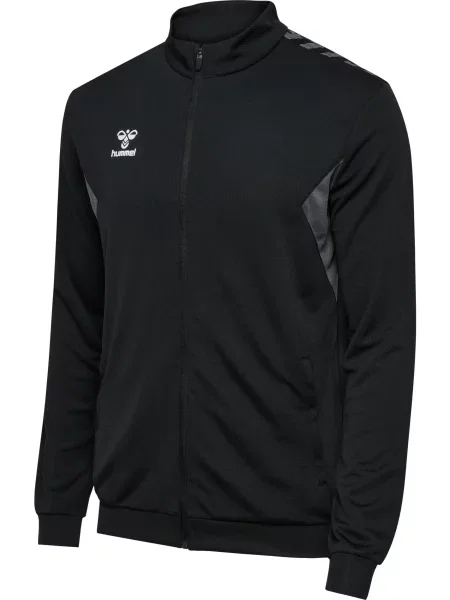 Bluza dresowa z zapinana na błyskawiczny Hummel Authentic czarna