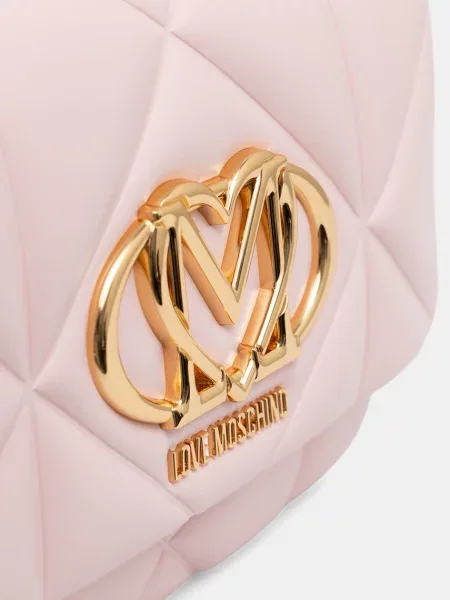 Кожаная сумка через плечо Love Moschino
