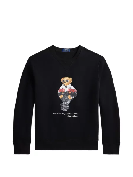 Scurt șapcă Polo Ralph Lauren cu broderie din jerseu maro