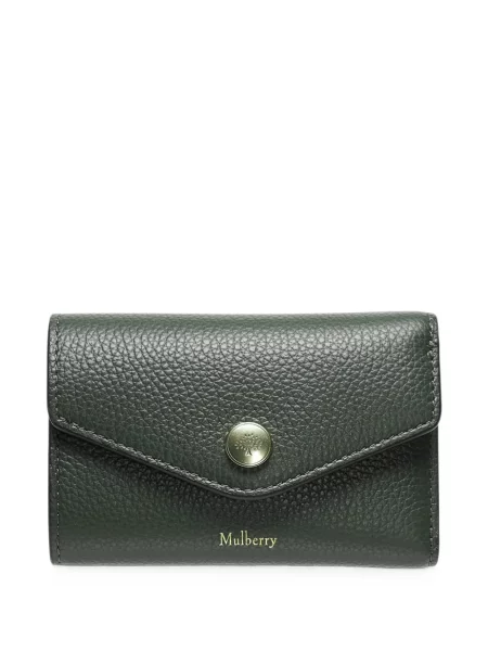 Portofel Mulberry din piele verde
