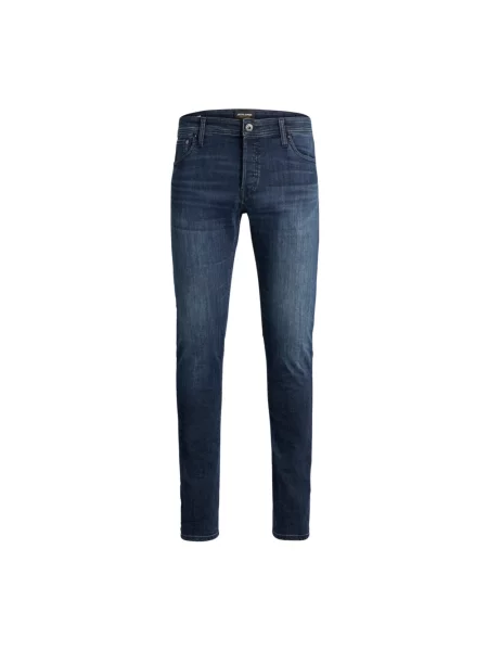 Lniane jeansy Jack & Jones niebieskie