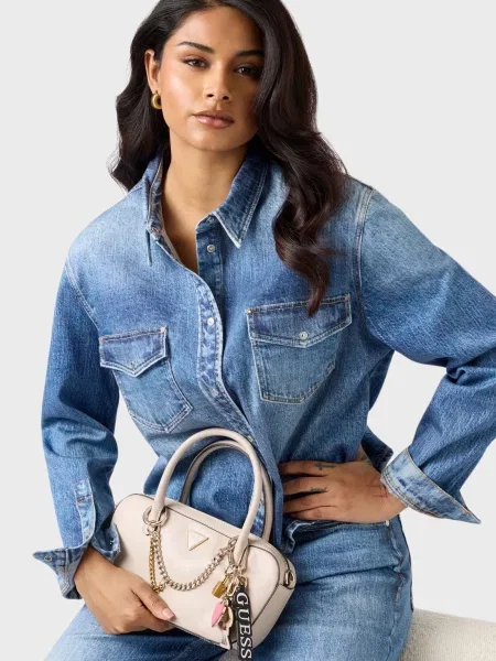 Сумка Guess бежевая