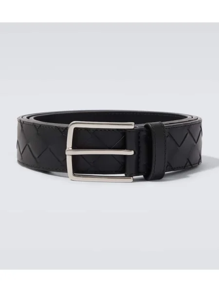 Curea Bottega Veneta din piele negru