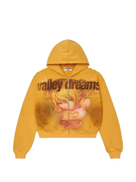 Bluza z kapturem Vale żółta