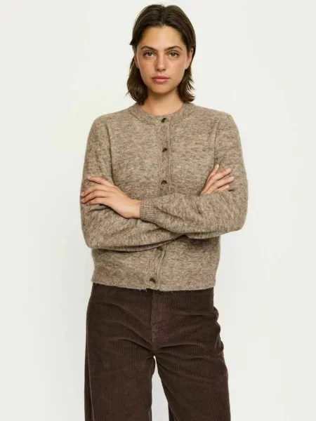 Soft Rebels Kardigan SRAllison melír hnědý