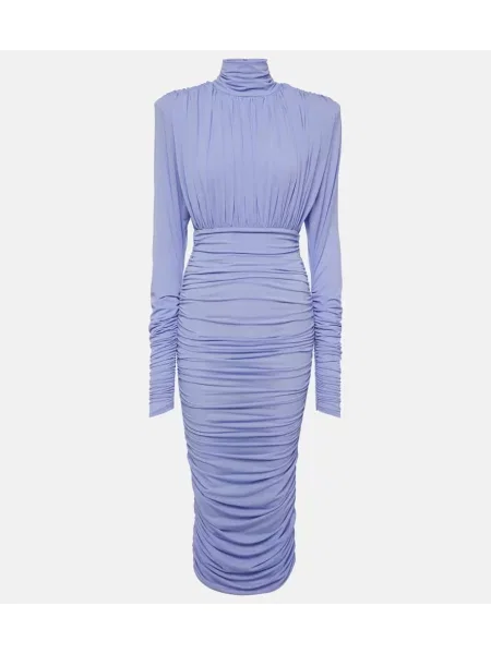 Rochie midi Alex Perry din jerseu până la genunchi de costum violet