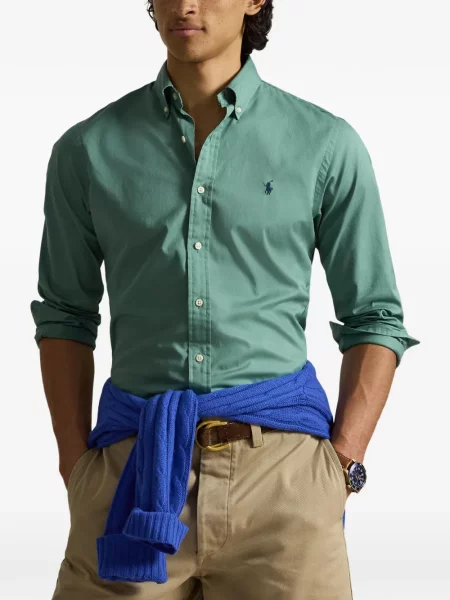 Czapka z daszkiem Polo Ralph Lauren w kratkę z twillu biznesowa niebieska