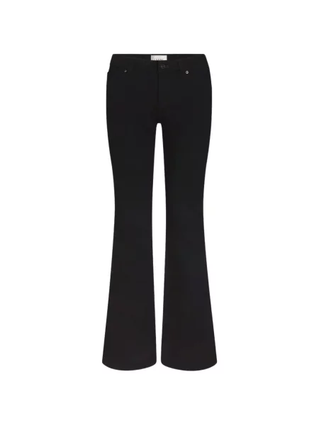 Blugi evazați Frame cu talie înaltă negru