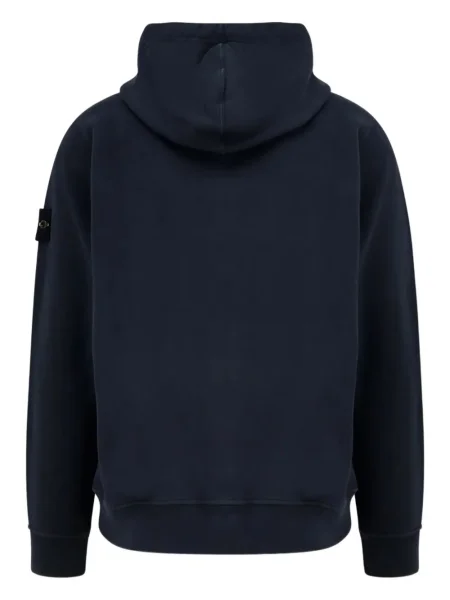 Hanorac cu glugă Stone Island cu strasuri albastru