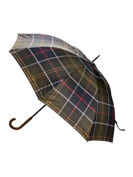 Parasol Barbour w kratę czarny