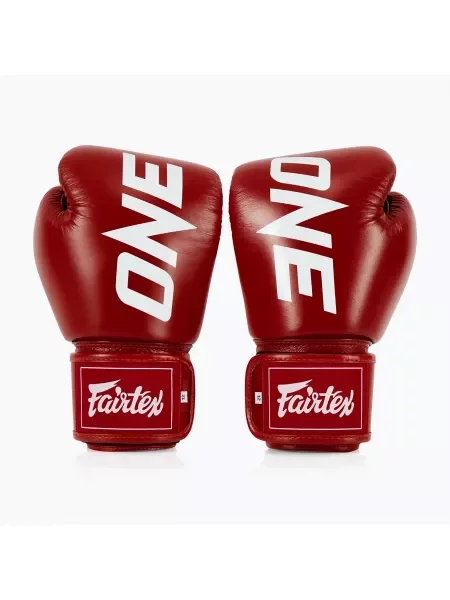 Rękawice bokserskie Fairtex ONE X Fairtex Boxing red czerwone