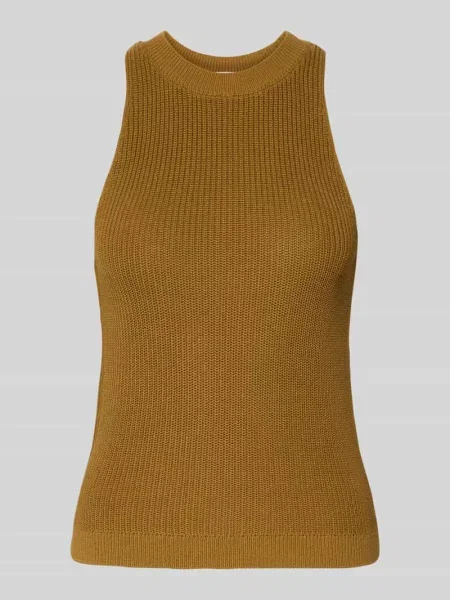 Dzianinowy top Style Icon Collection oliwkowy