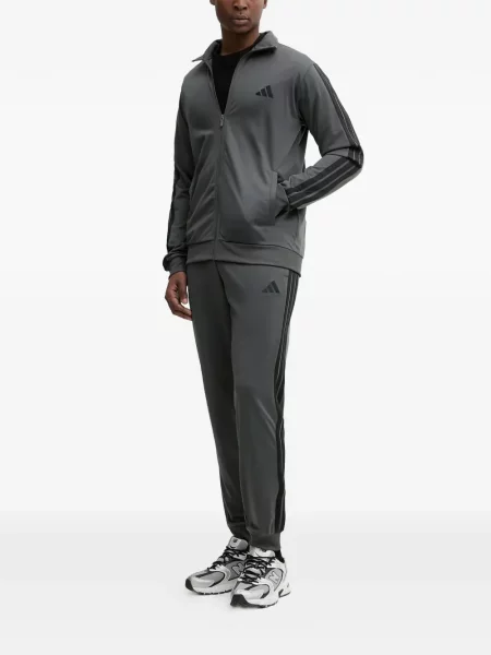 Csíkos tornaterem rövidnadrág Adidas nyomtatás kék
