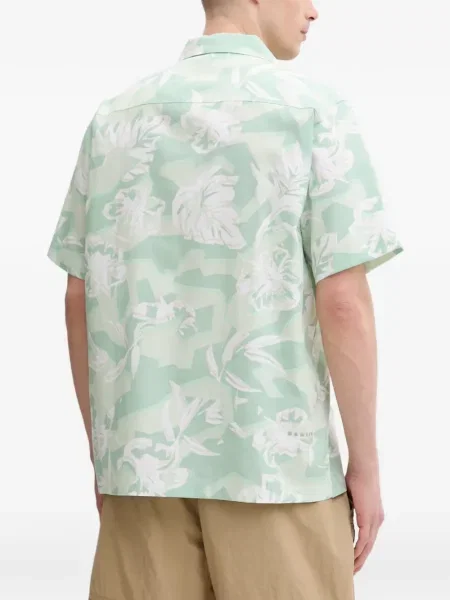 Scurt cămașă Oakley cu model floral cu imagine verde