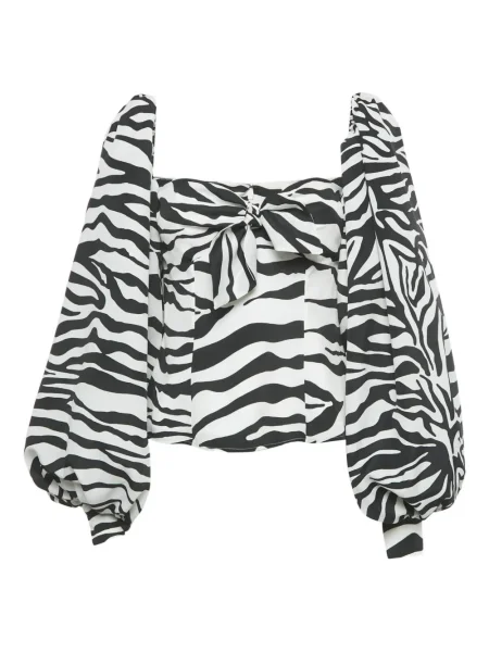 Bluză The Attico cu funde alb