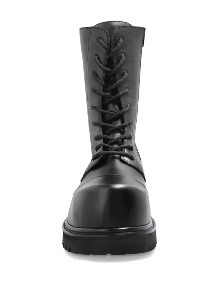 Botine Vetements cu șireturi din dantelă negru