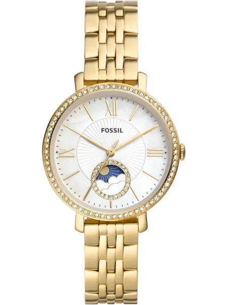 FOSSIL Ceas analogic Jacqueline albastru / auriu alb
