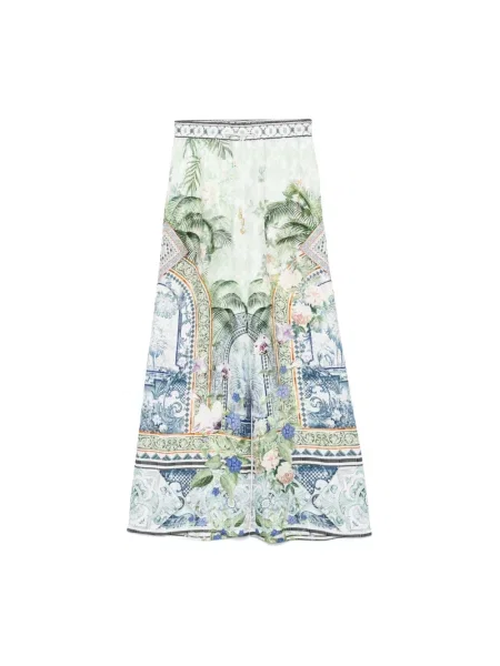 Wielobarwność spodnie Camilla z nadrukiem