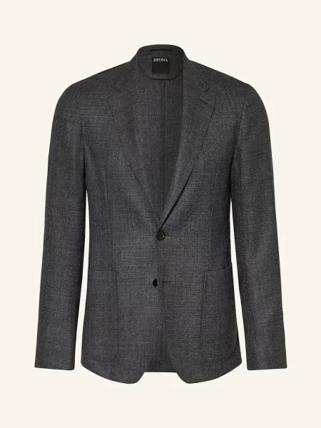 Zegna Sako Extra Slim Fit tmavě šedá