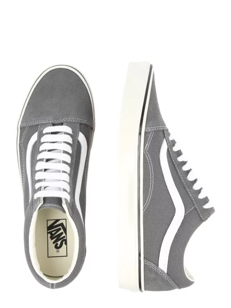 VANS Nízke tenisky Old Skool tmavosivá biela