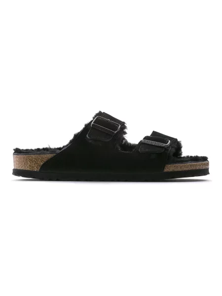 Trampki Birkenstock skórzane na sprzączkę czarne