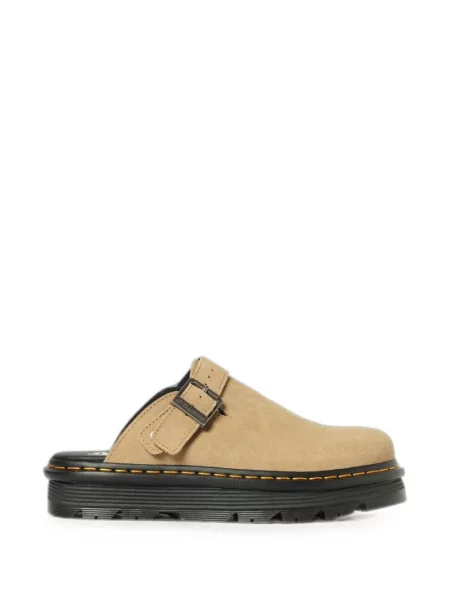 Papuci tip mules Dr. Martens din piele de căprioară