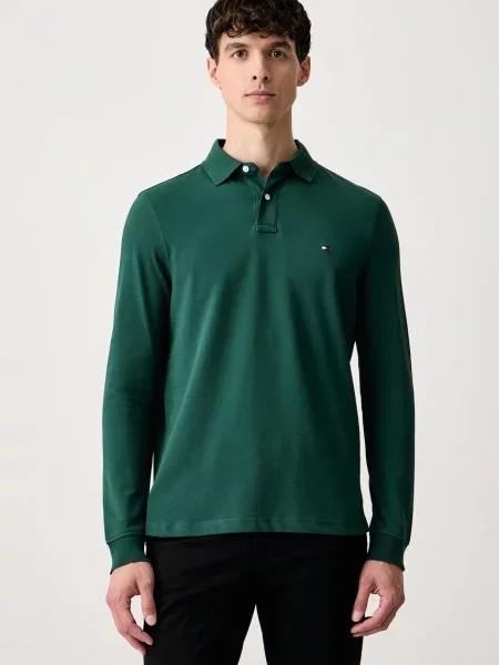 Tricou cu mânecă lungă Tommy Hilfiger verde