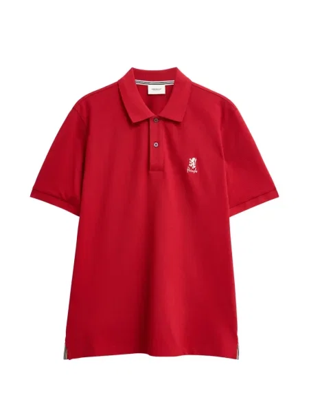 Tricou polo Pringle Of Scotland cu autograf roșu