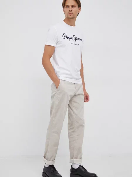Pepe Jeans Tričko / čierna biela