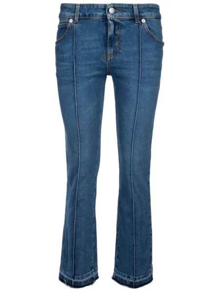 Blugi evazați Alexander Mcqueen albastru