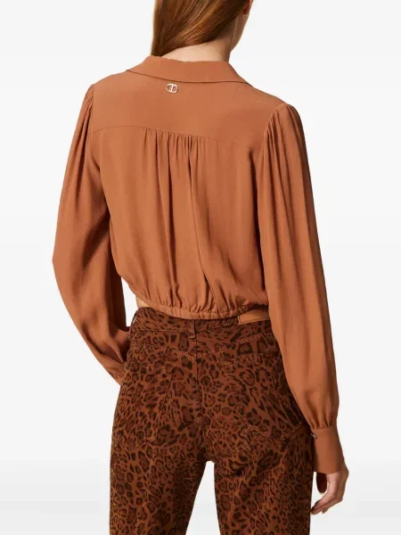 Cropp cămașă Twinset maro