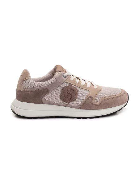 Sneakersy Boss skórzane beżowe