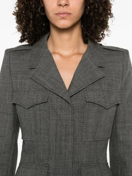 Geacă Alexander Mcqueen de lână gri