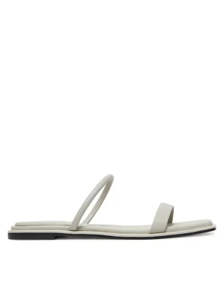 Calvin Klein Szandál Flat Sandal Squared Lth bézs