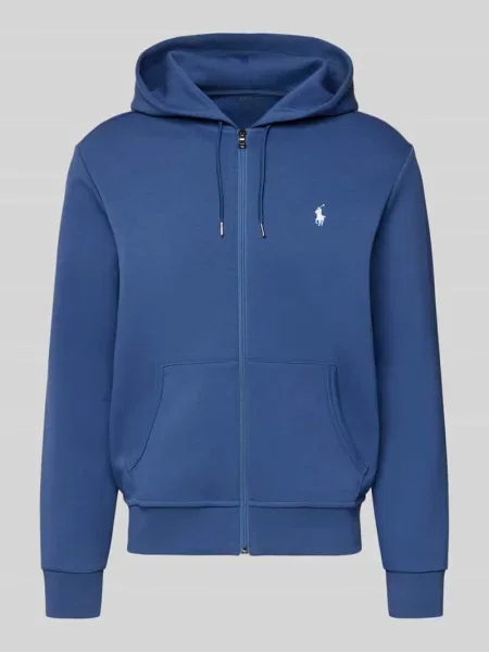 Bluza rozpinana o kroju regular fit z mieszanki bawełny Polo Ralph Lauren granatowa
