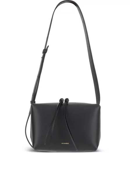Geanta de piele Jil Sander din piele negru
