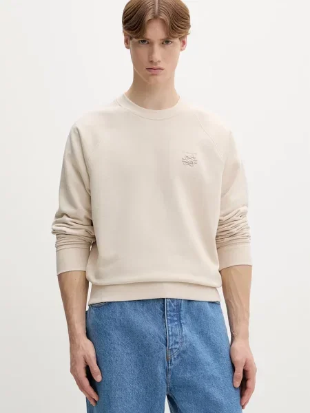 Filling Pieces melegítőfelső férfi Boxy Embroidered bézs