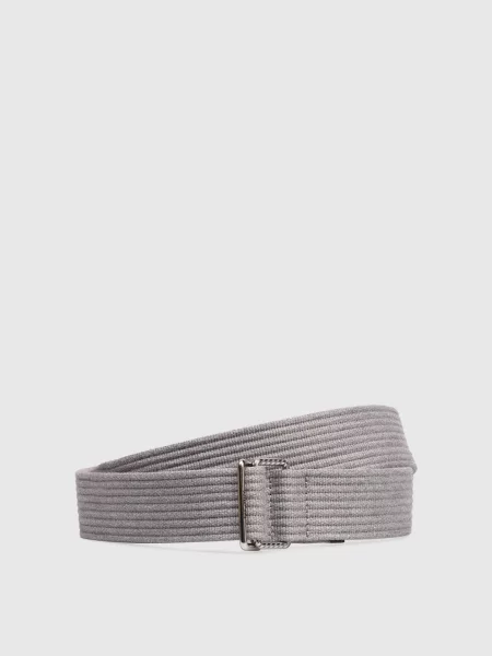 Ремень The Attico с ремешками серый