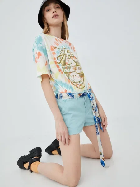 Шорти Superdry однотонні середня посадка бірюзовий