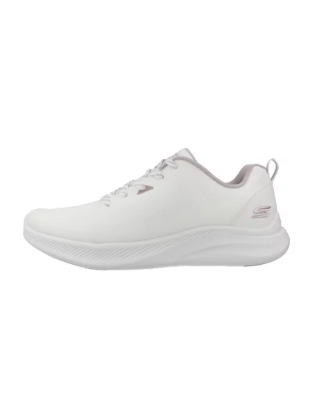 SKECHERS Niske tenisice BOBS MODE FLEX sivkasto bež bijela