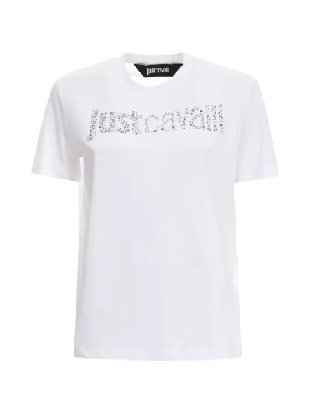 Tricou Just Cavalli cu autograf alb