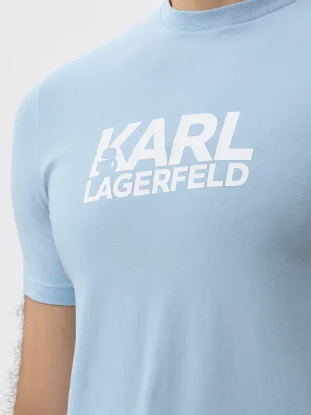 Футболка Karl Lagerfeld блакитна