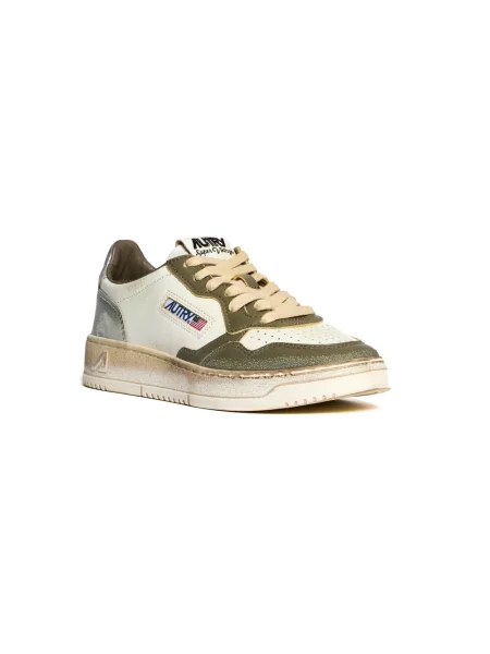 Sneakersy Autry biznesowe zielone