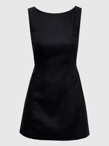 Сукня міні Sofia з льону Faithfull чорна