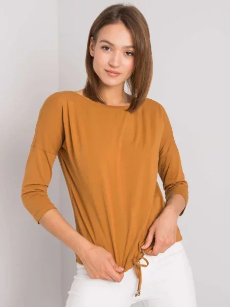 Bluză Fashionhunters maro