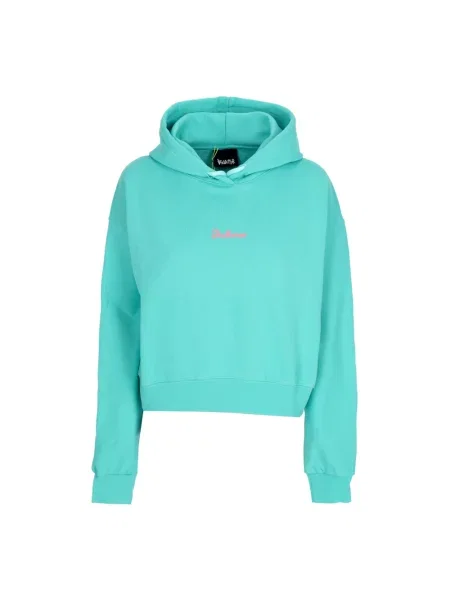 Bluza z kapturem Disclaimer z logo zielona