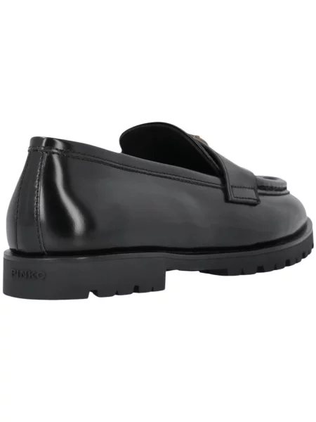 Pinko mocasini pentru femei din piele Nora 07 negru