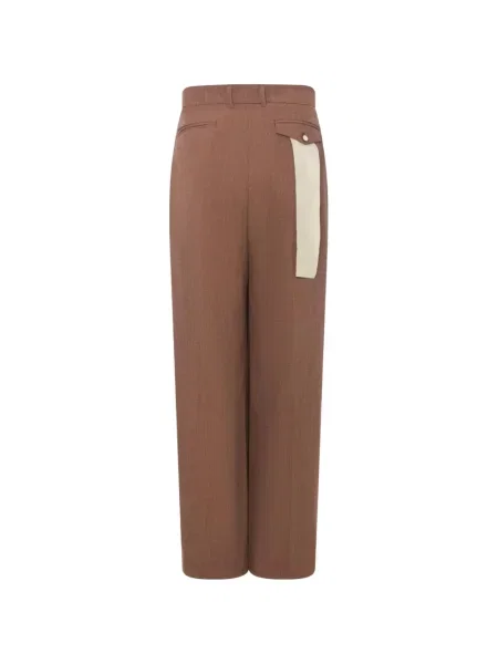 Pantaloni Impossible Love cu autograf maro