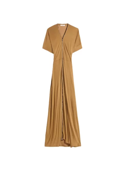 Sukienka Lemaire garniturowa brązowa